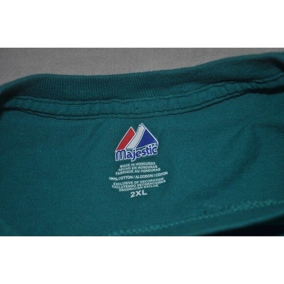 Vintage 90s TEAL Majestic Seattle Mariners Spring Training Tshirt XXL 2XL EUC - Picture 4 of 9
